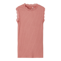Name It girls tank top with lace trim Withered Rose-158-164