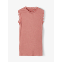 Name It girls tank top with lace trim Withered Rose-158-164