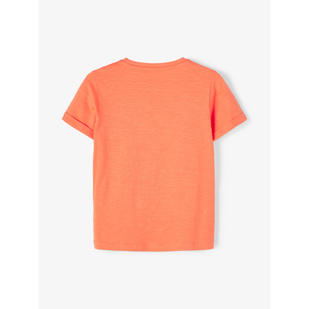Name It boys short-sleeved sweatshirt made from organic cotton Melon-122-128