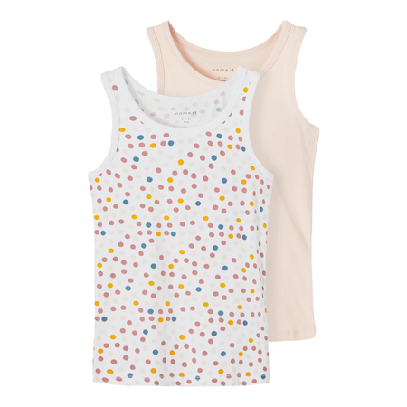 Name It girls vest set in organic cotton Peach Whip 86