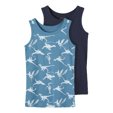 Name It boys vest set in organic cotton Real Teal-86