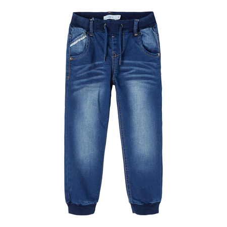 Name It Jungen Pump-Jeans mit regulierbarem Bund Medium Blue Denim 80