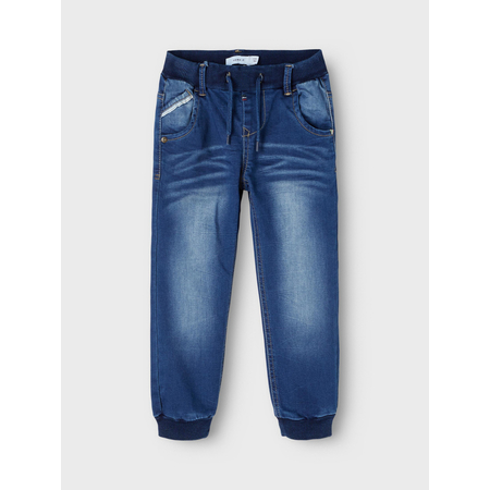 Name It boys pump jeans with adjustable waistband Medium Blue Denim 98