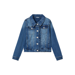 Name It Girls Denim Jacket with Pointed Collar