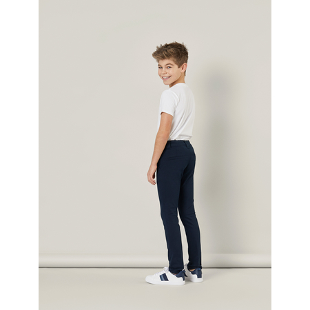 Name It Boys Cotton Stretch Chino Style Trousers Dark Sapphire 134