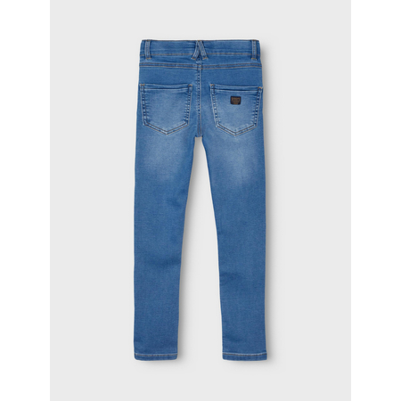 Name It Jungen Skinny Fit Jeans aus Bio-Baumwolle Medium Blue Denim 164
