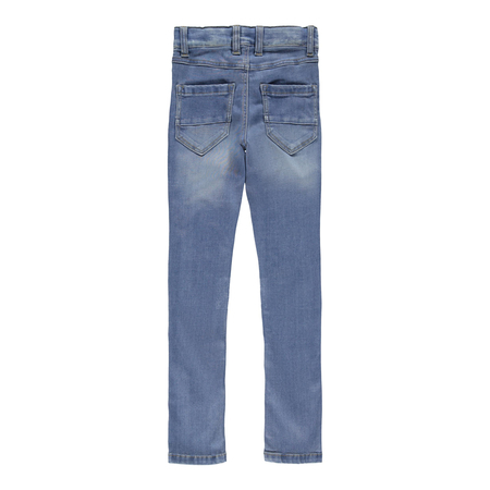 Name It Jungen X-Slim Fit Jeanshose im Used-Look Medium Blue Denim 146