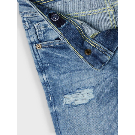 Name It Jungen Skinny Jeans mit Destroyed-Details Light Blue Denim 110