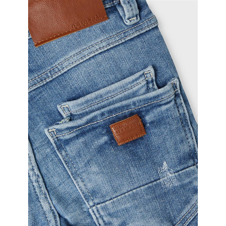 Name It Jungen Skinny Jeans mit Destroyed-Details Light Blue Denim 158