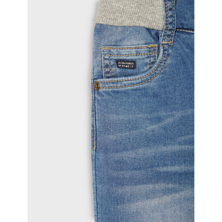Name It boys baggy jeans trousers with drawstring waist Medium Blue Denim 92