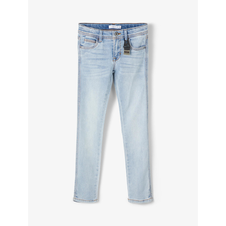 Name It boys skinny fit jeans with stretch denim Light Blue Denim-164