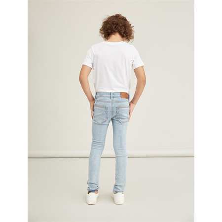 Name It Jungen Skinny Fit Jeans mit Stretch-Denim Light Blue Denim-164