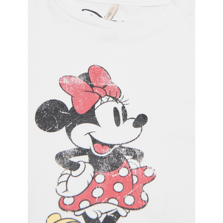 Kids Only girls longsleeve Mickey/Minnie Mouse Bright White 98/104