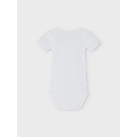 Name It Unisex Short Sleeve Bodysuits in Organic Cotton Alloy 74