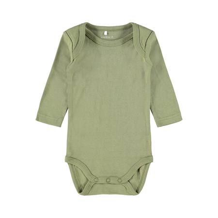 Name It unisex baby bodysuit set in organic cotton Loden Green 80