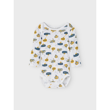 Name It unisex baby bodysuits in a set made from organic cotton Legion Blue 74