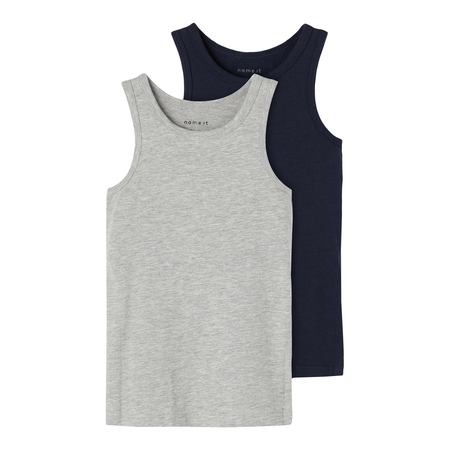 Name It 2 pack boys vests in organic cotton