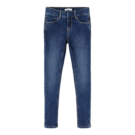 Name It Skinny Fit Denim-Jeans fr Mdchen Dark Blue Denim 122