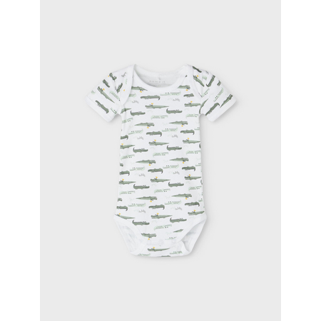 Name It 3er Pack Unisex kurzarm Baby Bodys Agave Green-68