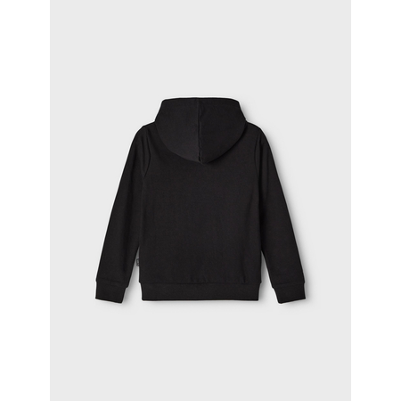 Name It girls hooded jumper in organic cotton Black 122-128