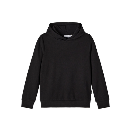 Name It Mdchen Kapuzen Sweater aus Bio-Baumwolle Black 122-128