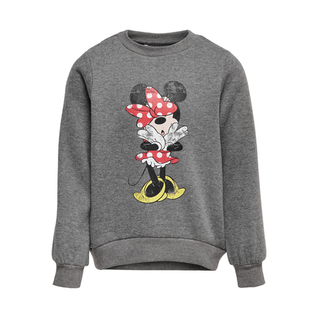 Kids Only Mdchen Sweatshirt mit Disney Print Medium Grey Melange 122-128