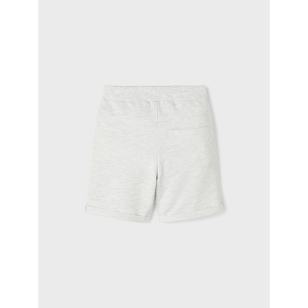 Name It boys sweat shorts short with drawstring waist Light Grey Melange 110