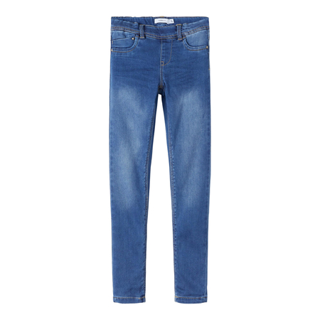 Name It girls skinny jeans trousers in soft denim Medium Blue Denim 164