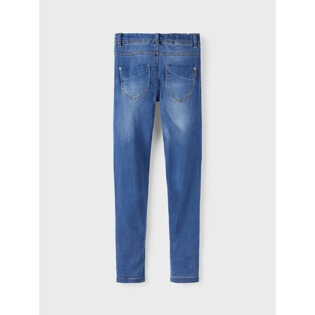 Name It Mdchen Skinny Jeans-Hose aus weichem Denim Medium Blue Denim 164