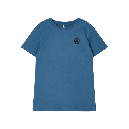 Boys organic cotton short-sleeved shirt with logo