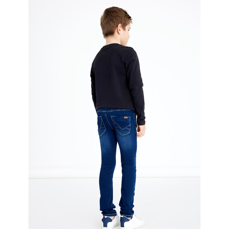 Name It Jungen Jeans-Hose aus Sweatdenim Dark Blue Denim 164