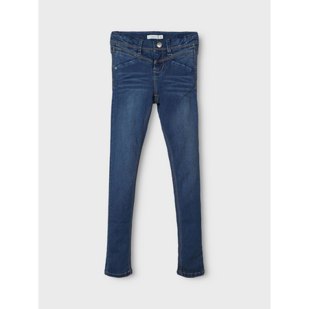 Name It Mdchen Stretch-Jeans Skinny Fit Dark Blue Denim 128
