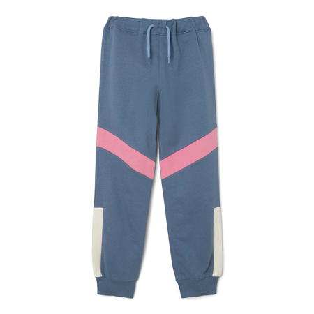 Name It girls casual trousers with adjustable waistband China Blue 116