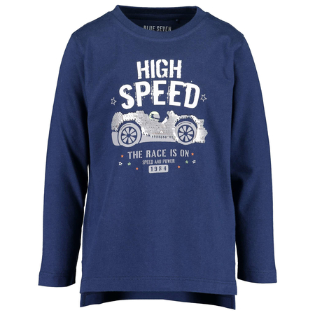 Blue Seven longsleeve with print High Speed