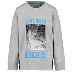 Blue Seven longsleeve with print Wolf
