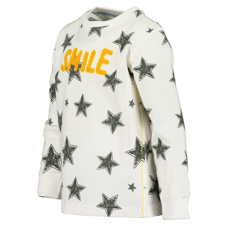 Blue Seven longsleeve with print Star Offwhite Aop Orig 104
