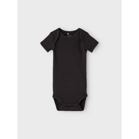 Name It unisex short sleeve baby bodysuits 3-pack Black 56