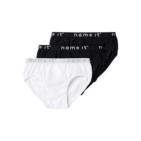 Name It Girls 3 Pack Underpants Black-86