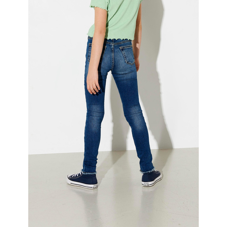 Kids Only Girls Skinny Fit Jeans Trousers Medium Blue Denim-146