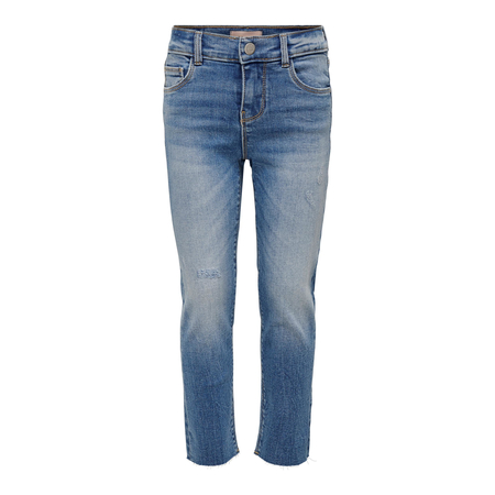 Kids Only Mdchen Straight Fit Jeans Hose Light Blue Denim-128