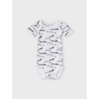 Name It 3 pack baby boys bodysuits in organic cotton