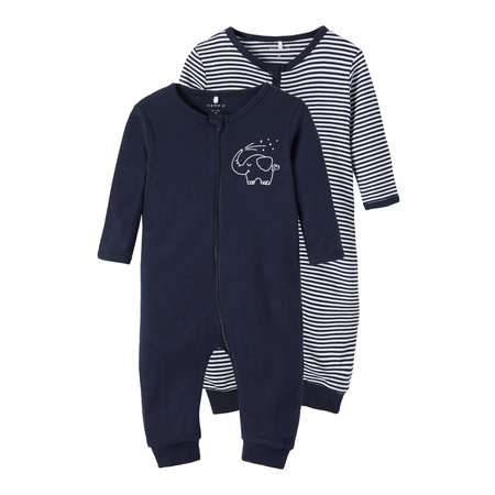 Name It 2-pack romper suit with zip