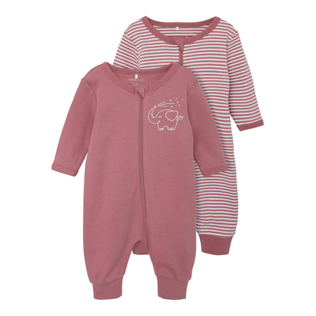 Name It 2-pack romper suit with zip