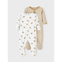 Name It 2-pack of one-piece pyjamas in organic cotton