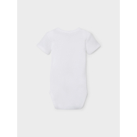 Name It 3 pack short sleeve baby bodysuits in organic cotton