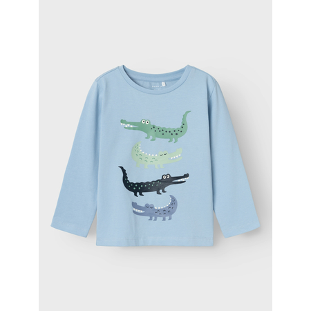 Name It longsleeve for boys with crocodile print Chambray Blue-92