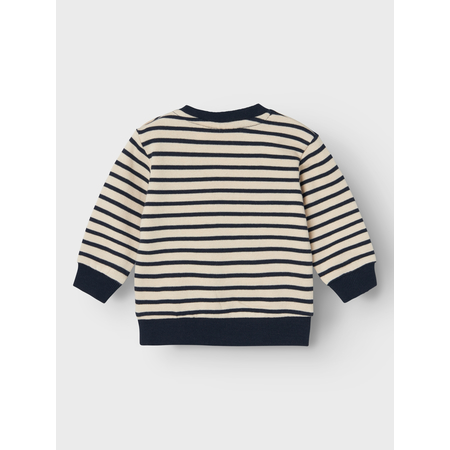 Name It Baby Pullover mit Teddy Patch aus Bio-Baumwolle Oatmeal-56