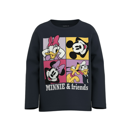 Name It girls longsleeve with Minnie Mouse print Dark Sapphire-116