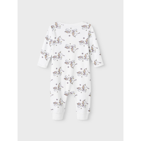 Name It baby romper with unicorn print with zipper