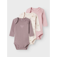Name It M&auml;dchen Baby Body 3er Pack &quot;Loop&quot;